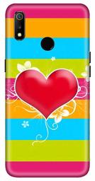 Amazon Brand - Solimo Designer Colourful Heart Pattern 3D Printed Hard Back Case Mobile Cover for Realme 3 / Realme 3i