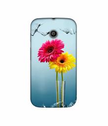 Amazon Brand - Solimo Designer Sun Flower 3D Printed Hard Back Case Mobile Cover for Motorola Moto E 1st Generation