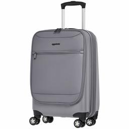 AmazonBasics Ballard Hybrid Spinner Luggage - 51 cm, Grey