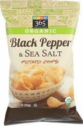 365 Everyday Value, Organic Potato Chips, Black Pepper & Sea Salt, 5 oz