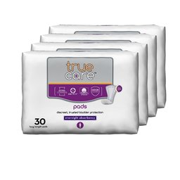 True Care Women's Overnight Absorbency, Long Length Incontinence Bladder Control Pads, 120 Count