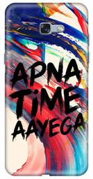 Amazon Brand - Solimo Designer Apna Time Ayega Design 3D Printed Hard Back Case Mobile Cover for Samsung Galaxy A7 (2017)