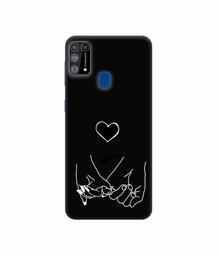 Amazon Brand - Solimo Designer Holding Hands 3D Printed Hard Back Case Mobile Cover for Samsung Galaxy M31