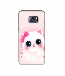 Amazon Brand - Solimo Designer Babby Kitty 3D Printed Hard Back Case Mobile Cover for Samsung Galaxy S6 Edge Plus