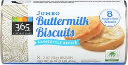 365 Everyday Value, Jumbo Buttermilk Biscuits Homestyle, 16 oz