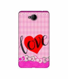 Amazon Brand - Solimo Designer Love Print On Cloth Pattern 3D Printed Hard Back Case Mobile Cover for Microsoft Lumia 650