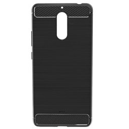 Amazon Brand - Solimo Protective Mobile Cover (Soft & Flexible Back case) for Nokia 6 (Black)