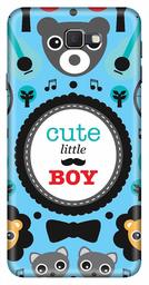 Amazon Brand - Solimo Designer Cute Little Boy Blue Pattern 3D Printed Hard Back Case Mobile Cover for Samsung Galaxy J7 Prime