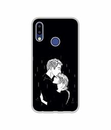 Amazon Brand - Solimo Designer Couples Standing in Rain UV Printed Soft Back Case Mobile Cover for Tecno Camon i2