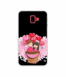 Amazon Brand - Solimo Designer Boy and Girl UV Printed Soft Back Case Mobile Cover for Samsung Galaxy J6 Plus