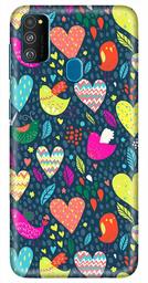 Amazon Brand - Solimo Designer Heart Pattern Design 3D Printed Hard Back Case Mobile Cover for Samsung Galaxy M21 / M30s