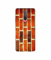 Amazon Brand - Solimo Designer Brick Texture 3D Printed Hard Back Case Mobile Cover for Poco X2 / Mi Redmi K30