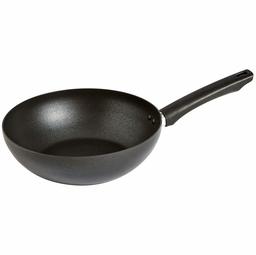 AmazonBasics Poêle à Wok à Induction en Titane Plasma Antiadhésif, 28 cm, avec Poignée Résistante à la Chaleur, sans APFO ni BPA