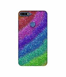 Amazon Brand - Solimo Designer Multicolor Sparkle 3D Printed Hard Back Case Mobile Cover for Huawei Honor 7A