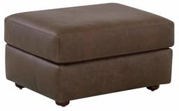 Amazon Brand – Stone & Beam Abigail Leather Ottoman, 29