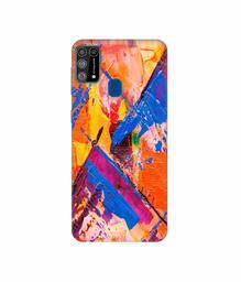 Amazon Brand - Solimo Designer Barfi Shape Multicolor Texture 3D Printed Hard Back Case Mobile Cover for Samsung Galaxy M31