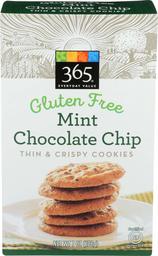 365 Everyday Value, Mint Chocolate Chip, Thin & Crispy Cookies, 7 oz