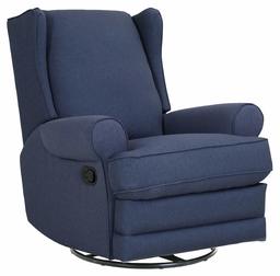 Amazon Brand – Ravenna Home Manning Swivel Base Recliner, 34.6