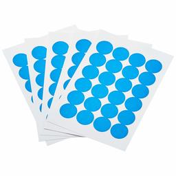 AmazonBasics - Etiquetas autoadhesivas para imprimir/escribir, 1,9 cm de diámetro, color azul claro, paquete de 100 unidades