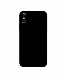 Amazon Brand - Solimo Designer Solid Black 3D Printed Hard Back Case Mobile Cover for Apple iPhone Xs Max