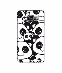 Amazon Brand - Solimo Designer Panda Texture 3D Printed Hard Back Case Mobile Cover for Samsung Galaxy A3 (2016)