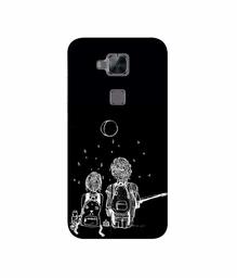 Amazon Brand - Solimo Designer Couples Sitting at Dark 3D Printed Hard Back Case Mobile Cover for Huawei G8