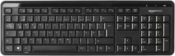 AmazonBasics KS1-DE Trådlös Tangentbord, Svart, 14,2 x 45 x 2,28 cm