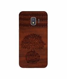 Amazon Brand - Solimo Designer Engraved Patten 3D Printed Hard Back Case Mobile Cover for Samsung Galaxy J2 Core