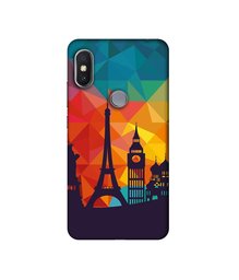 Amazon Brand - Solimo Designer Colored Paris 3D Printed Hard Back Case Mobile Cover for Mi Redmi Y2