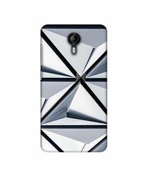 Amazon Brand - Solimo Designer Hexagon Texture 3D Printed Hard Back Case Mobile Cover for Micromax Canvas Nitro 4G E455