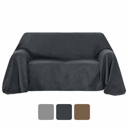 Umi. Essentials Suede stof licht gewicht bodem stofdichte cover voor bank grijs 83 x 110 inch