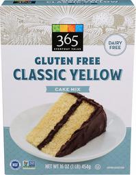 365 Everyday Value, Gluten Free Classic Yellow Cake Mix, 16 oz