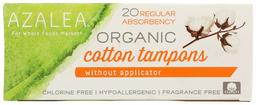 Azalea, Organic Cotton Tampons without Applicator, Regular, 20 ct