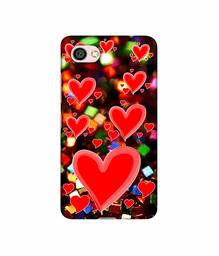 Amazon Brand - Solimo Designer Heart Texture on Glitters 3D Printed Hard Back Case Mobile Cover for Xiaomi Redmi Y1 Lite