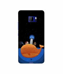 Amazon Brand - Solimo Designer Whale 3D Printed Hard Back Case Mobile Cover for HTC U Ultra