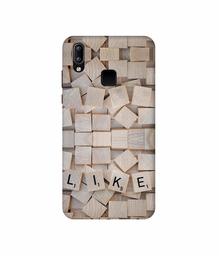 Amazon Brand - Solimo Designer Like On Wooden Block 3D Printed Hard Back Case Mobile Cover for Vivo Y95