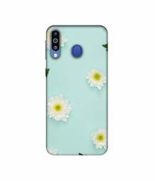 Amazon Brand - Solimo Designer Flower Texture 3D Printed Hard Back Case Mobile Cover for Samsung Galaxy M21