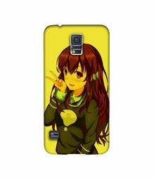 Amazon Brand - Solimo Designer DJ Girl Vector 3D Printed Hard Back Case Mobile Cover for Samsung Galaxy S5 i9600