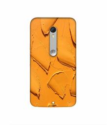 Amazon Brand - Solimo Designer Yellow Texture Wall 3D Printed Hard Back Case Mobile Cover for Motorola Moto X Play