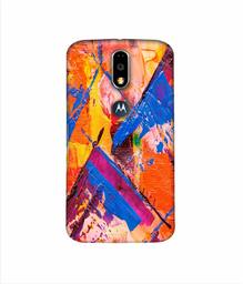 Amazon Brand - Solimo Designer Barfi Shape Multicolor Texture 3D Printed Hard Back Case Mobile Cover for Motorola Moto G4 Plus (with Logo Cut)