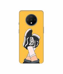 Amazon Brand - Solimo Designer Boy Shoes Pattern 3D Printed Hard Back Case Mobile Cover for OnePlus 7T