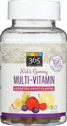 365 Everyday Value, Kids Gummy Multivitamins, Assorted Fruit Flavors, 60 ct