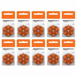 AmazonBasics Hearing Aid Batteries Size 13, 60 Pack