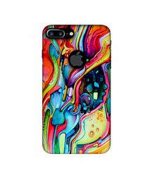 Amazon Brand - Solimo Designer Multicolor Drop 3D Printed Hard Back Case Mobile Cover for Apple iPhone 7 Plus (Logo Cut)