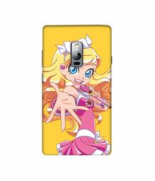 Amazon Brand - Solimo Designer Singing Girl Vector 3D Printed Hard Back Case Mobile Cover for OnePlus 2