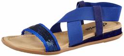 Flavia Women's Blue Fashion Sandals-7 UK (39 EU) (8 US) (FL/233/BLU)