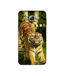 Amazon Brand - Solimo Designer Tiger 3D Printed Hard Back Case Mobile Cover for Samsung Galaxy E5