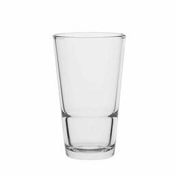 AmazonCommercial Highball Drinking Glasses, Barware Glass Tumbler, 12.6 oz, Set of 8