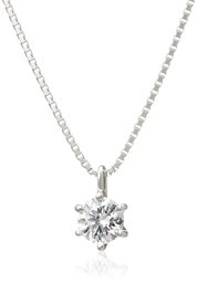 AJC Collection 0442-8295-0011-0000 Diamond Platinum 900 Necklace, 0.3 ctup, E Color up, SI2up, Excellent