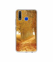 Amazon Brand - Solimo Designer Autumn Scene UV Printed Soft Back Case Mobile Cover for Vivo U20